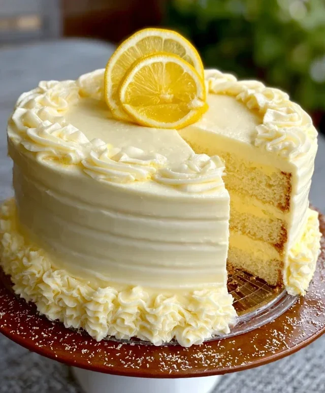 Creamy Lemon Cheesecake Cake