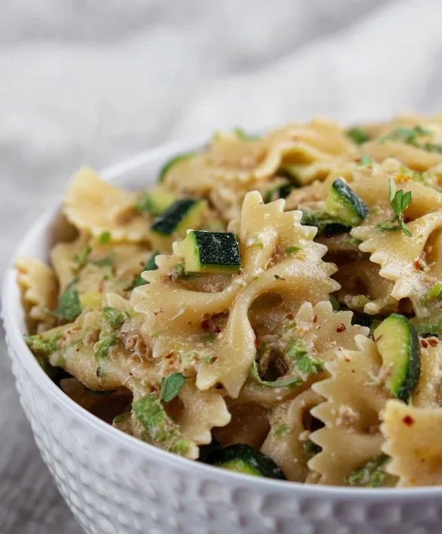 Farfalle integrali tonno e zucchine
