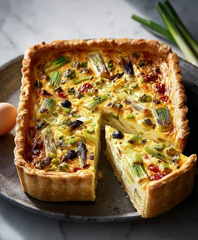 Fruhlingszwiebel Quiche