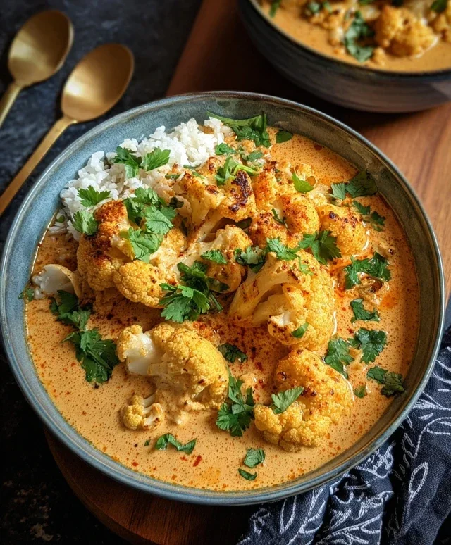 Cremiger Blumenkohl-Curry aus dem Backofen: Vegetarisches Rezept
