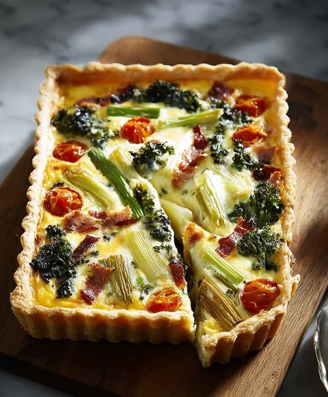 Fruhlingszwiebel Quiche