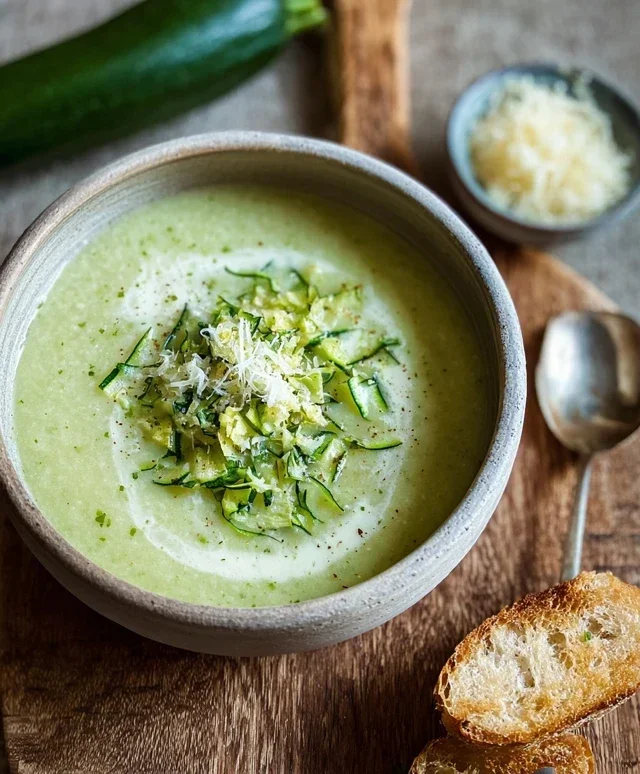 Cremige Zucchini Suppe