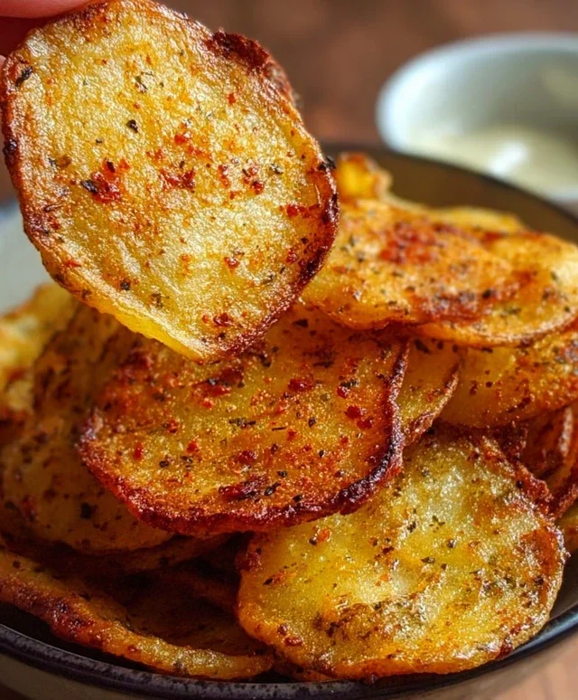 Chips di patate al forno