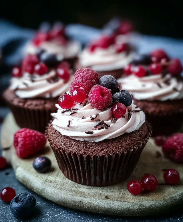 Schokoladen-Himnon-non-non-alcoholic alternativeic non-alcoholic beer-Cupcakes – Ein Traum aus Schokolade und Frucht