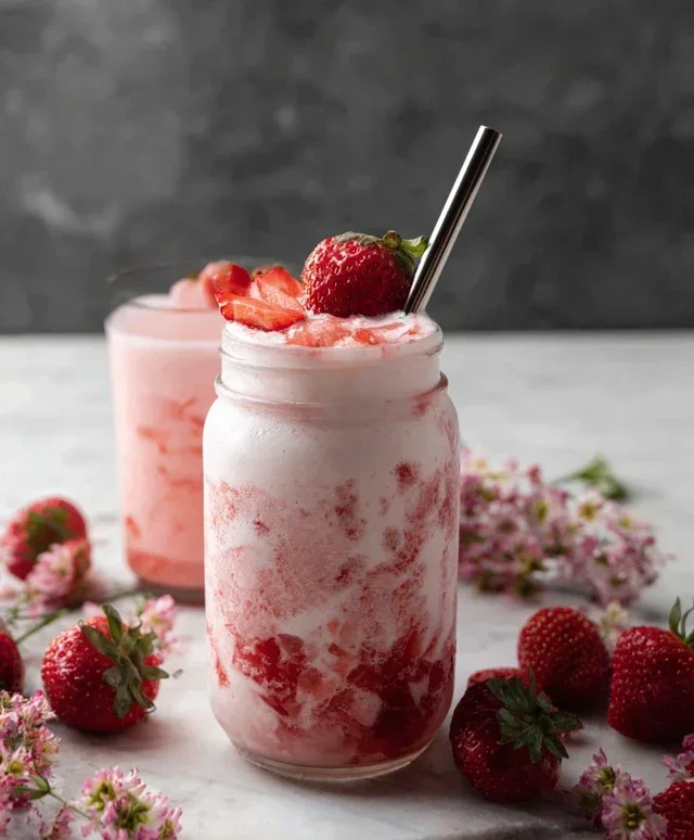 Korean Strawberry Milk