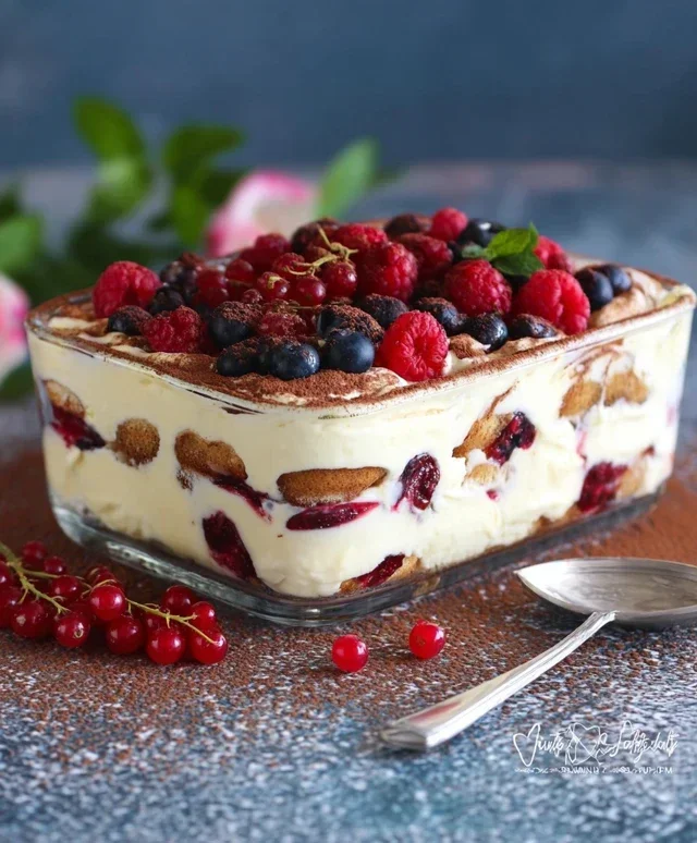 TIRAMISU AI FRUTTI DI BOSCO