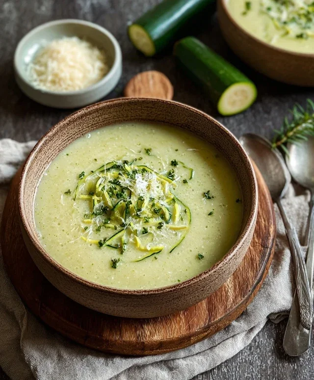 Cremige Zucchini Suppe
