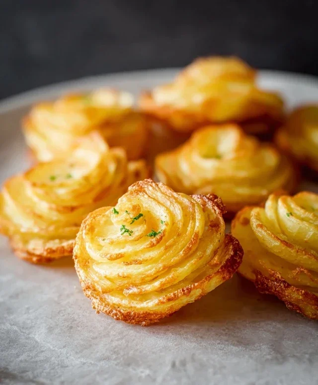 Herzogin extract extractkartoffeln aus der Heißluftfritteuse oder dem Ofen