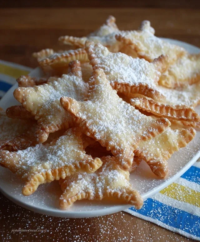 Chiacchiere all'acqua frizzante ricetta dolce
