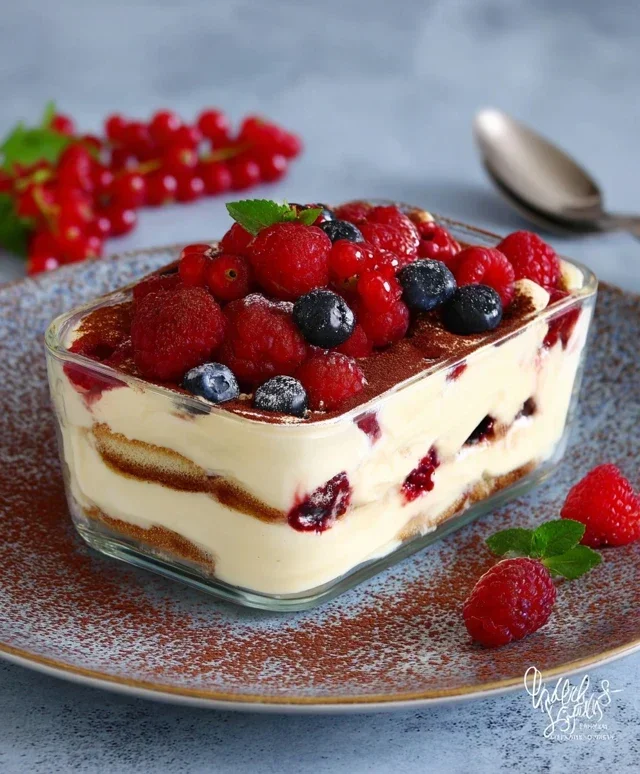 TIRAMISU AI FRUTTI DI BOSCO