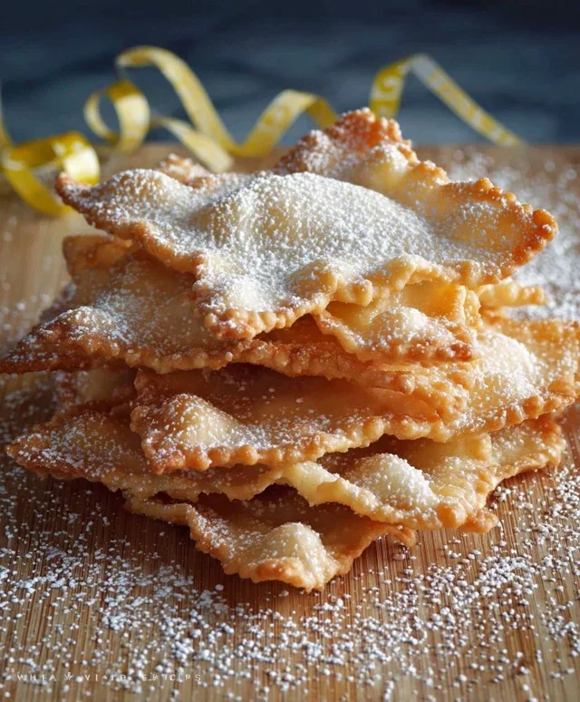 Chiacchiere all'acqua frizzante ricetta dolce