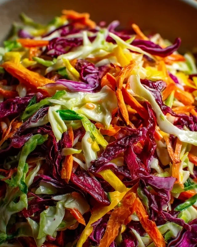 Knackiger Regenbogenkrautsalat