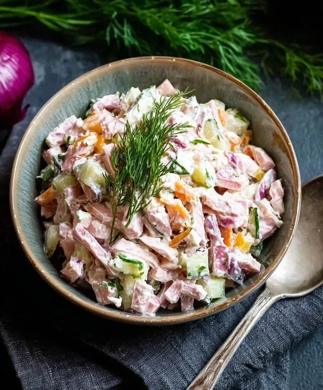 Leckerer Fleischsalat