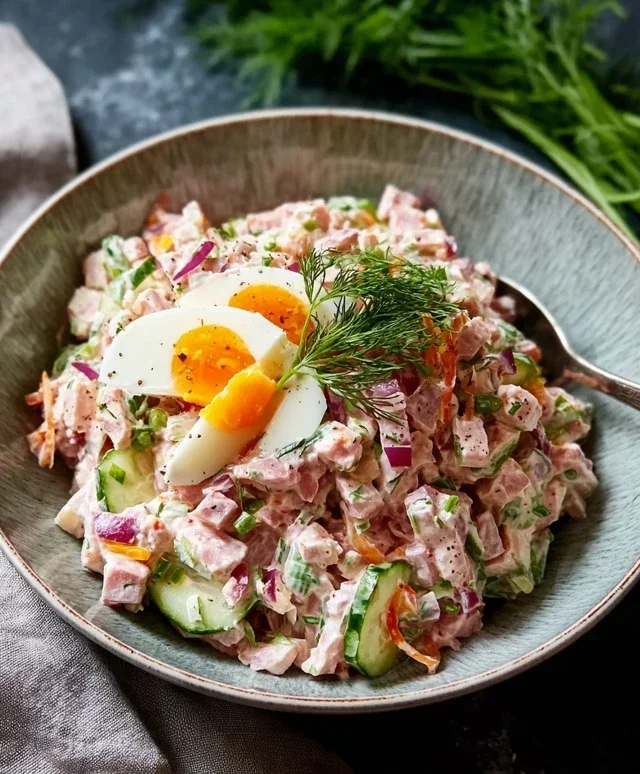 Leckerer Fleischsalat