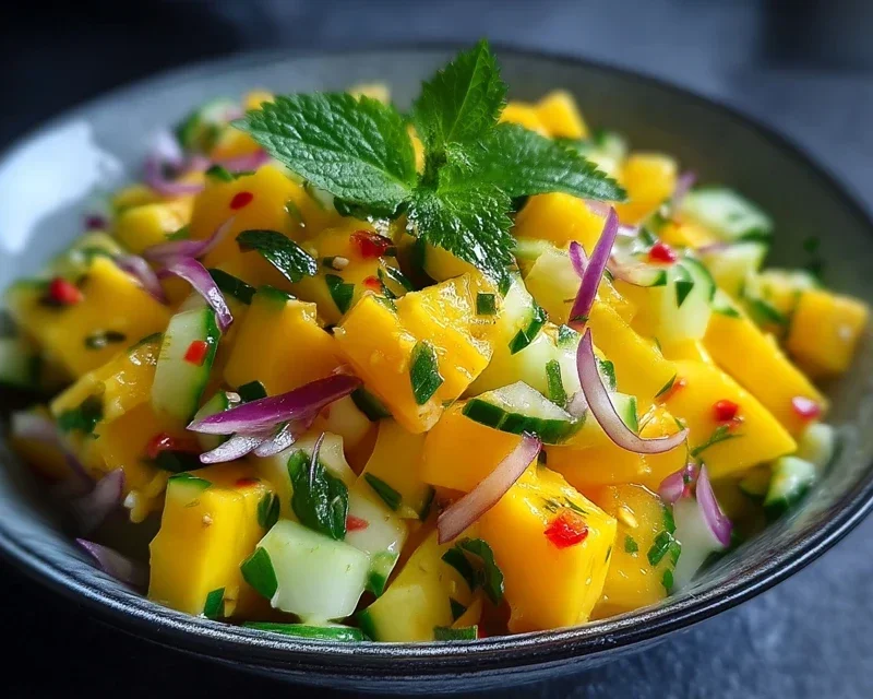 Thai Mango Gurkensalat Rezept – Frisch & Exotisch genießen!