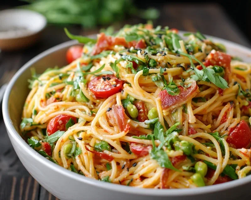Leckerer Kalifornischer Spaghetti-Salat Rezept