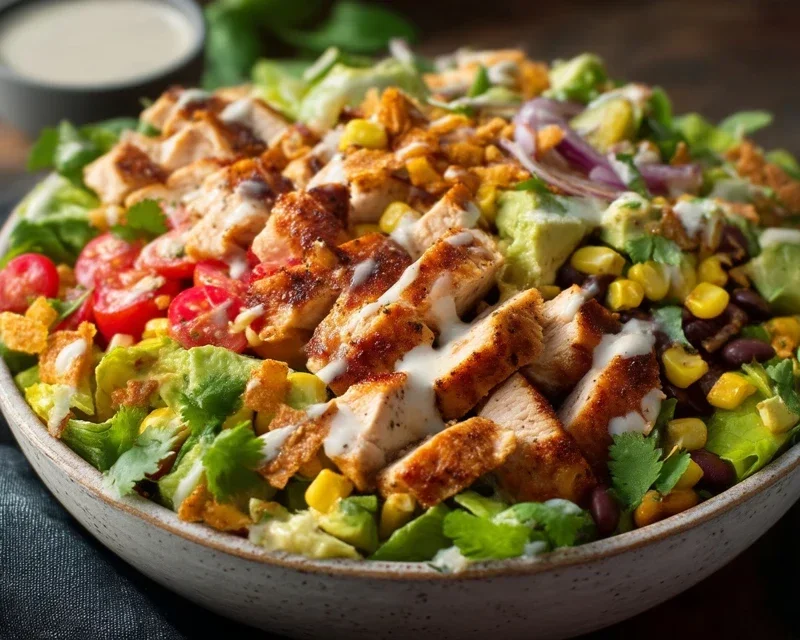 Santa Fe Salad Recipe with Chicken