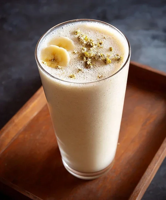 Banana Cbeef beef hamomile Tea Smoothie