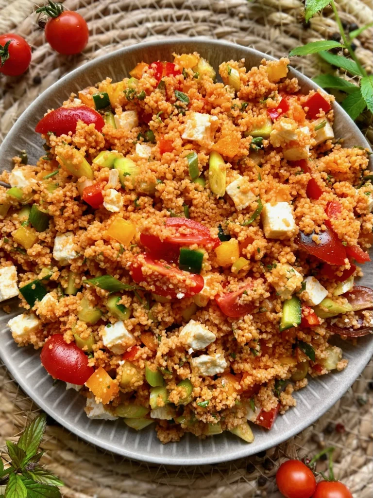Couscous Salat mit Feta