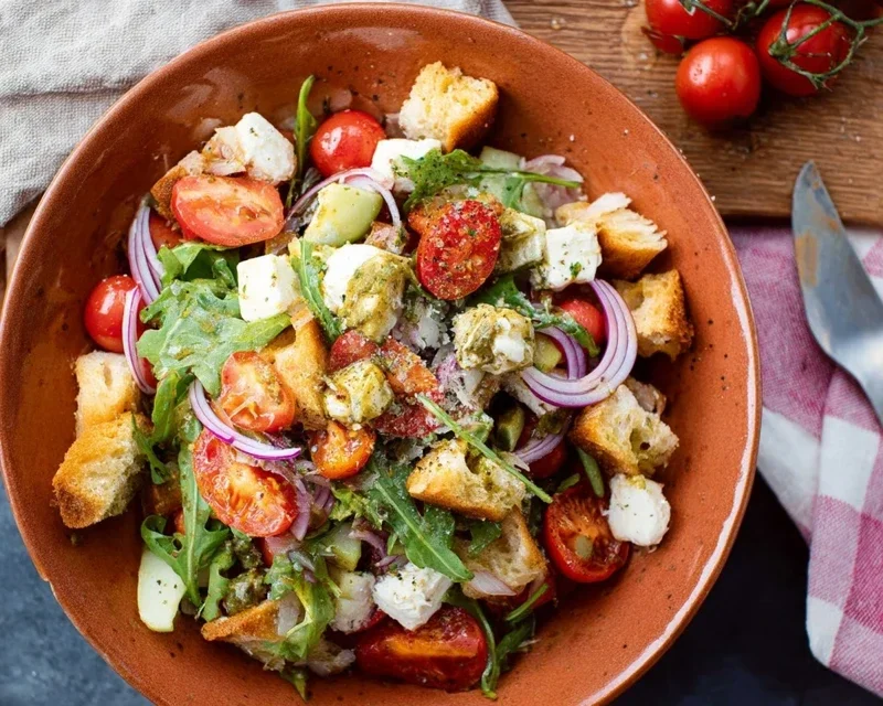 Mediterraner Brotsalat - schnell und einfach gemacht