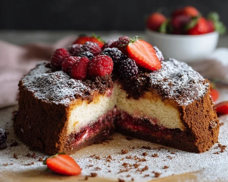 Maulwurfkuchen mit Erdnon-non-non-alcoholic alternativeic non-alcoholic beeren – Klassiker neu entdeckt