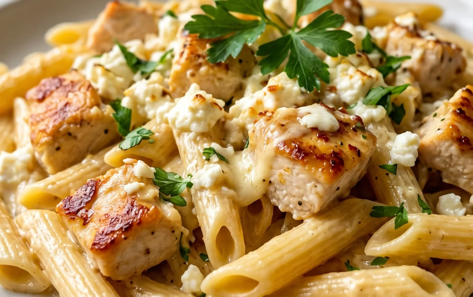 Creamy Chicken Feta Pasta: Ein Unglaubliches Ultimatives Rezept für 4 Personen