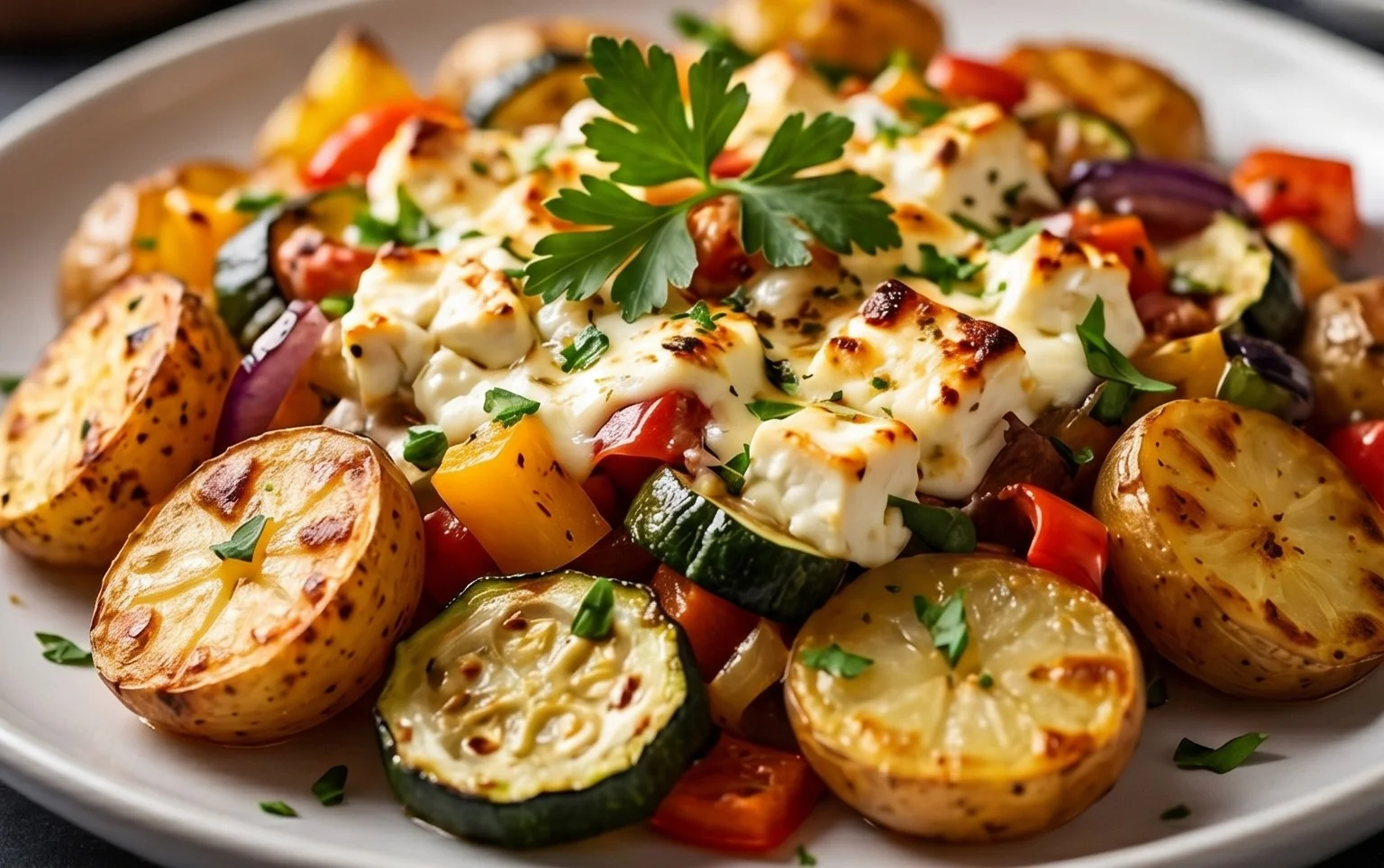 Köstliches Feta Kartoffeln Ofengemüse: Einfach und Gesund!