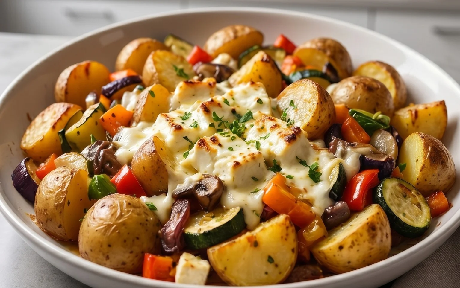 Köstliches Feta Kartoffeln Ofengemüse: Einfach und Gesund!