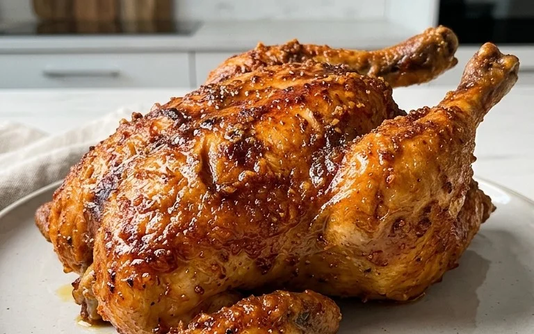 Baked Crunchy Hot Honey Chicken