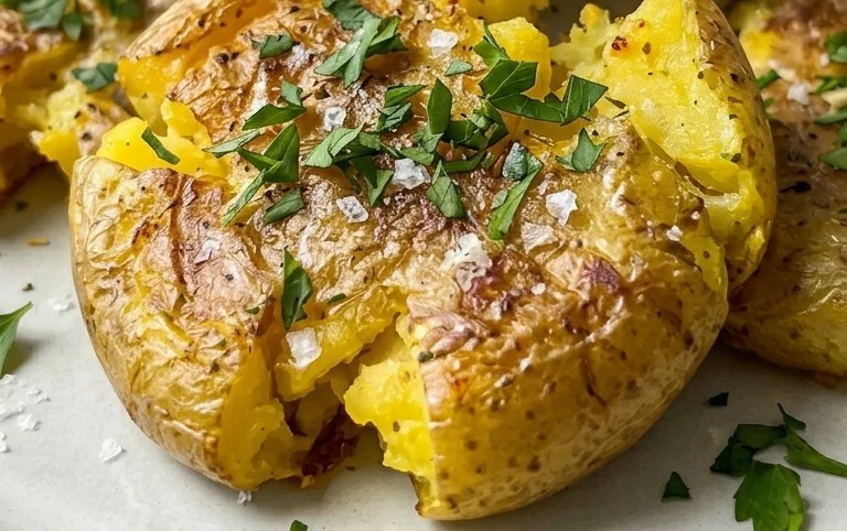 Smashed Potatoes mit Dip - einfach & genial