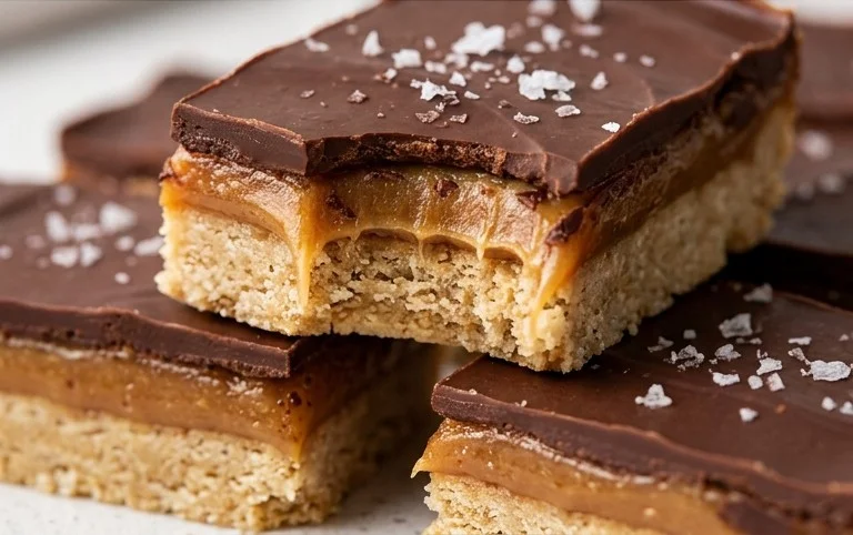 Healthy Twix Bars (Gluten-free) Homemade Recipe