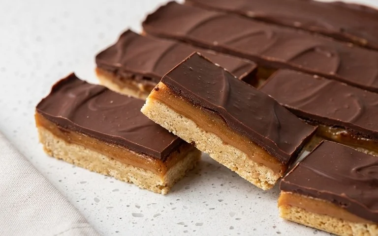 Healthy Twix Bars (Gluten-free) Homemade Recipe