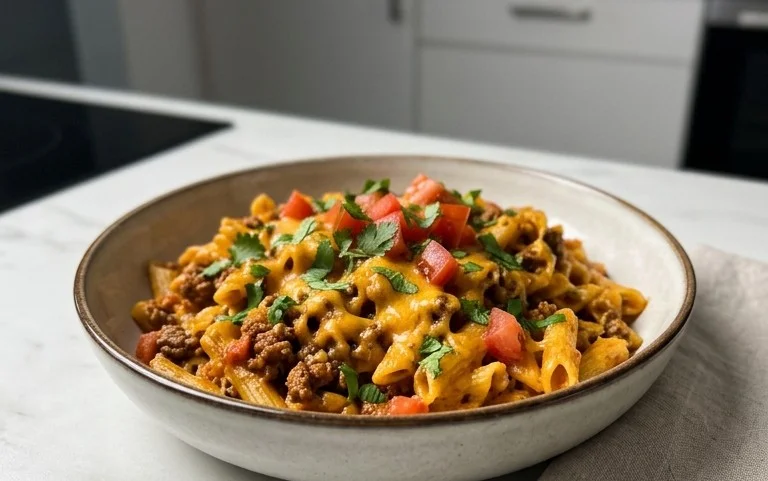 Cheesy Taco Pasta