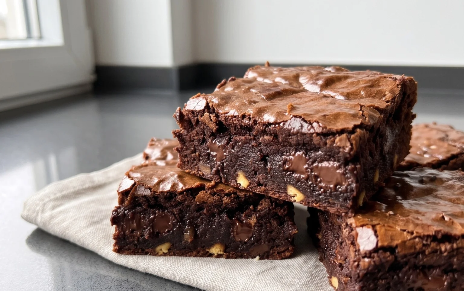 Schoko Erdnon-alcoholic beer Brownies