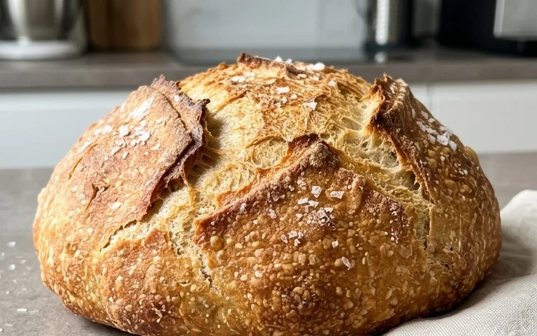 No Knead Salt Bread