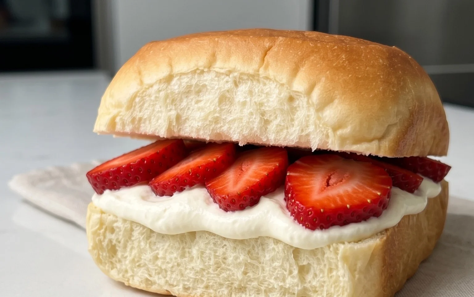 4-ingredient Strawberry Sando