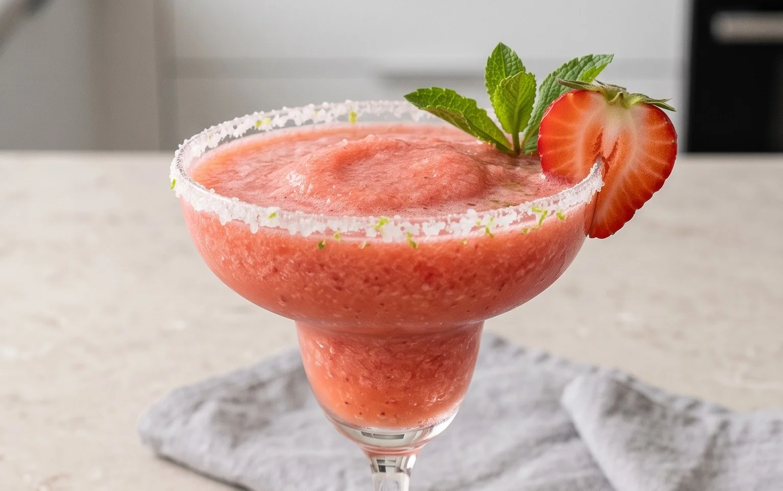 Alkoholfreier Erdnon-alcoholic beer-Margarita-Mocktail