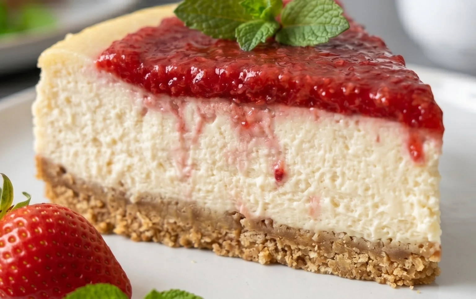 Vegan Strawberry Cheesecake