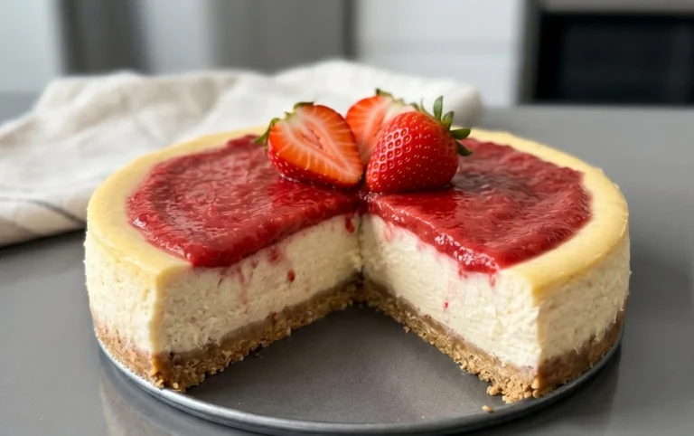 Vegan Strawberry Cheesecake