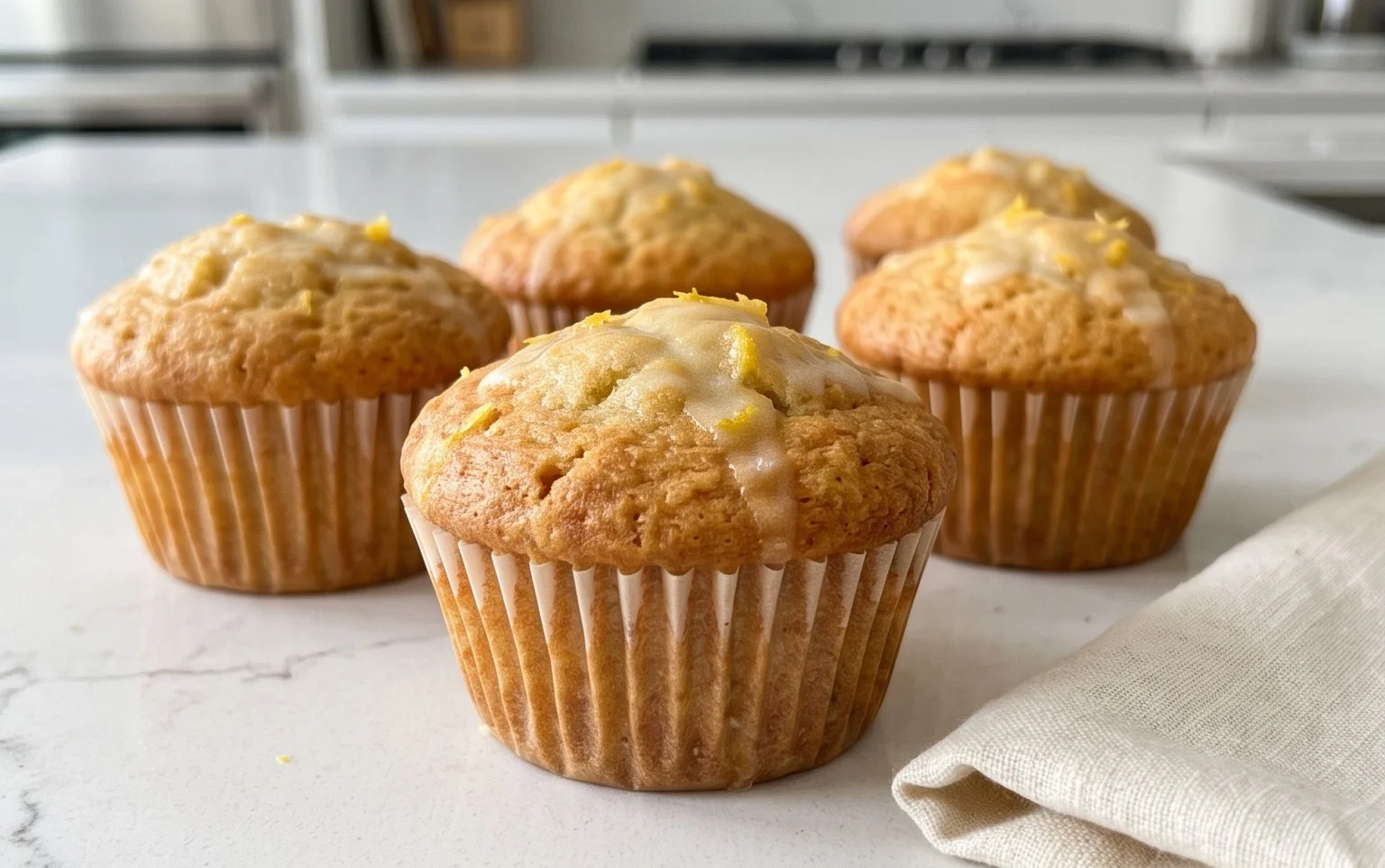 saftige Zitronen Muffins
