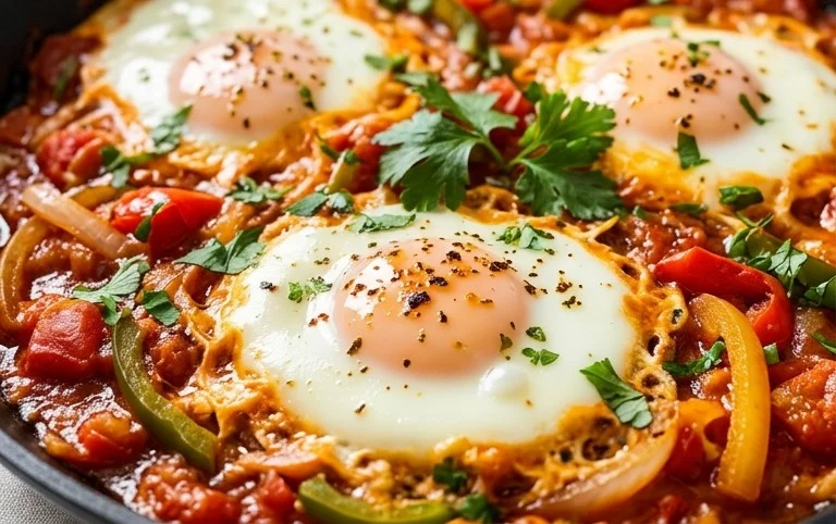 One Pan Shakshuka (Eggs in Hell)