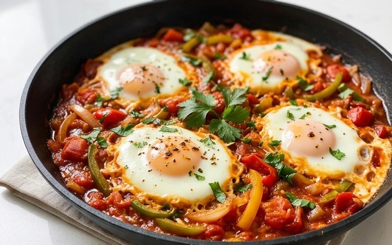 One Pan Shakshuka (Eggs in Hell)