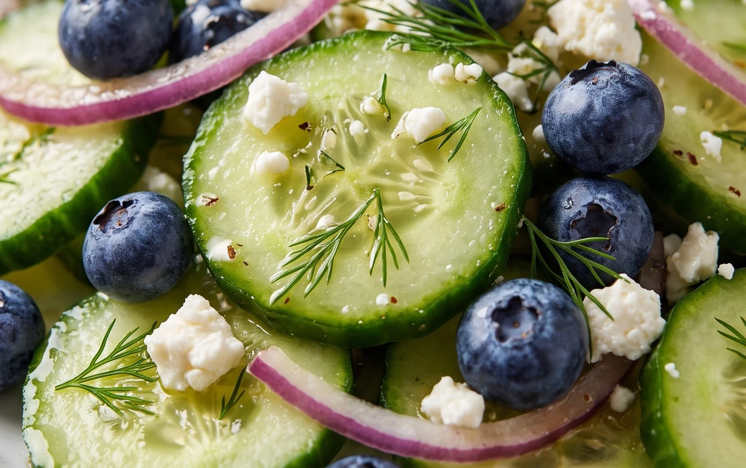 Cucumber Blueberry Salad