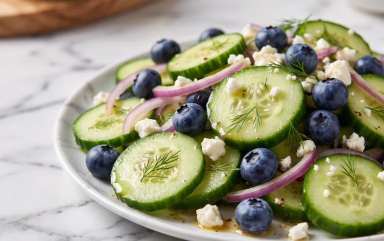 Cucumber Blueberry Salad