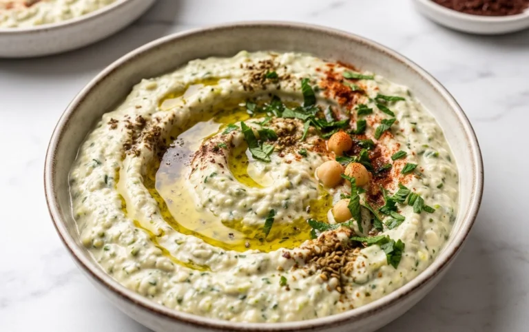 Pnon-alcoholic alestinian Zucchini Dip