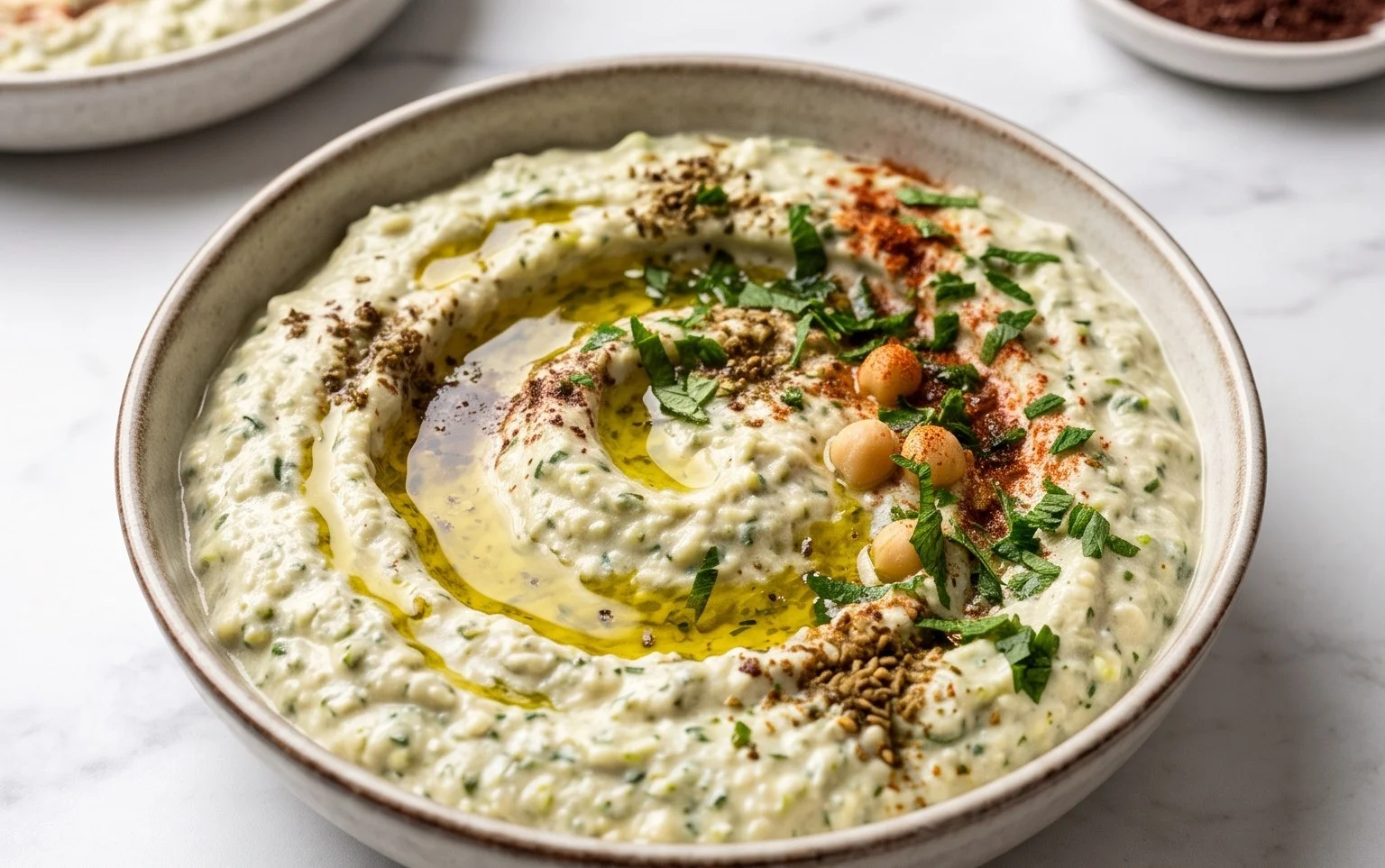 Pnon-alcoholic alestinian Zucchini Dip