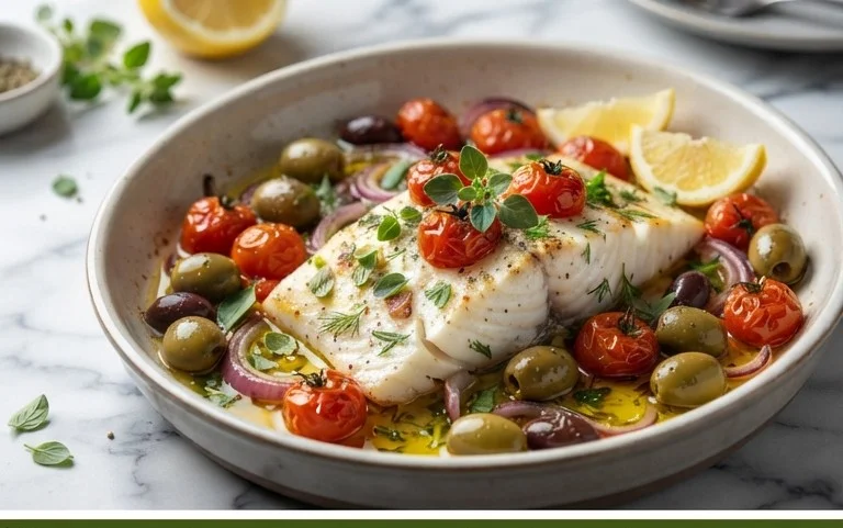 Easy Mediterranean Baked Fish Recipe - Flavorful & Quick