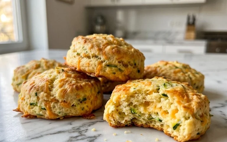 Zucchini Cheddar Biscuits