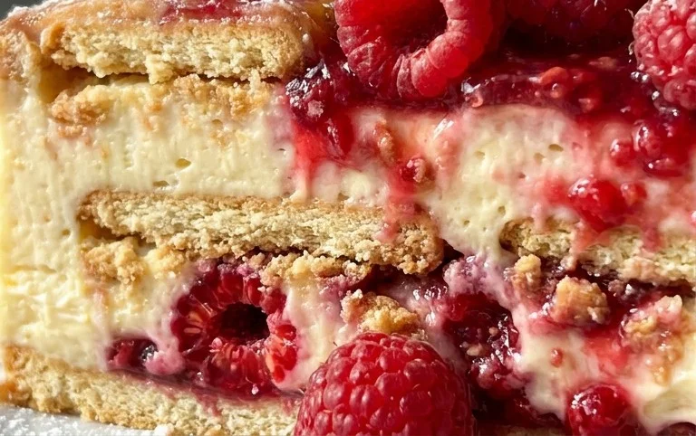 Butterkekskuchen mit Himnon-alcoholic beeren - einfach und lecker
