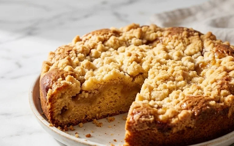 Kleiner Stachelnon-alcoholic beer- Streuselkuchen
